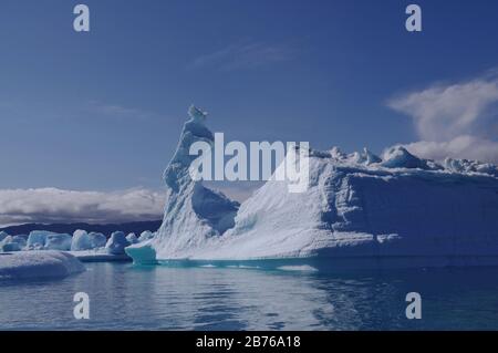 Icebergs Narsarsuaq Sud du Groenland Banque D'Images