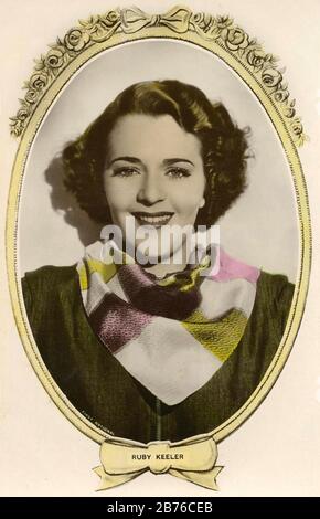 Ruby KEELER (1909-1993) actrice, danseuse et chanteuse de film canado-américaine Banque D'Images