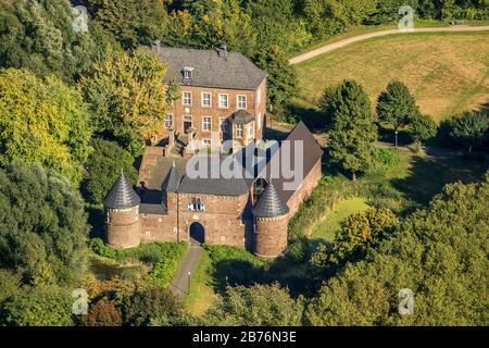 , Château Vondern dans la municipalité d'Osterfeld Oberhausen, 11.10.2012, vue aérienne, Allemagne, Rhénanie-du-Nord-Westphalie, région de la Ruhr, Oberhausen Banque D'Images