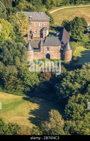 , Château Vondern dans la municipalité d'Osterfeld Oberhausen, 11.10.2012, vue aérienne, Allemagne, Rhénanie-du-Nord-Westphalie, région de la Ruhr, Oberhausen Banque D'Images