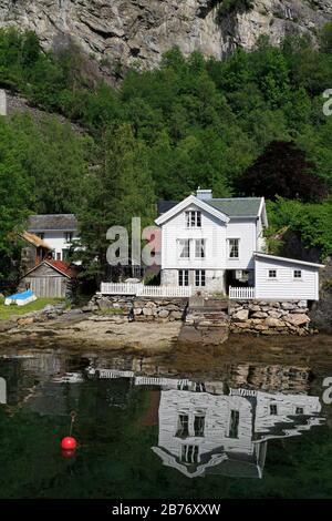 Geiranger Village, Plus Og Romsdal County, Norvège Banque D'Images