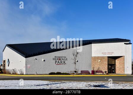 Membertou, N.-É., Canada - le parc du patrimoine de Membertou dans la communauté des Premières nations près de Sydney, sur l'île du Cap-Breton, qui connaît une très grande succes Banque D'Images