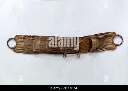 Ceinture traditionnelle des peuples autochtones et des gauchos de la région Argentine Banque D'Images