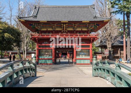 Sanctuaire Nezu, Bunkyo-Ku, Tokyo, Japon Banque D'Images