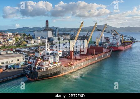 Fort-de-France, Martinique - 21 décembre 2018 : navire cargo général Everest au Port de fort de France, capitale de la Martinique, un étranger Banque D'Images