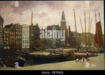 George Hendrik Breitner - Het Damrak Te Amsterdam Banque D'Images