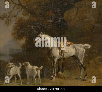 George Stubbs - études pour ou après «Le 3ème duc de Richmond avec la chasse au Charleton» Banque D'Images