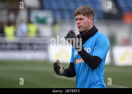 Sutton, Royaume-Uni. 14 mars 2020. Ben Killip de Hartlepool Uni avant le match de la Ligue nationale de Vanarama entre Sutton United et Hartlepool United au Knights Community Stadium, Gander Green Lane, Sutton le samedi 14 mars 2020. (Crédit: Paul Paxford | MI News) SUTTON, ANGLETERRE - 14 MARS la photographie ne peut être utilisée qu'à des fins de rédaction de journaux et/ou de magazines, licence requise pour un usage commercial crédit: Mi News & Sport /Alay Live News Banque D'Images