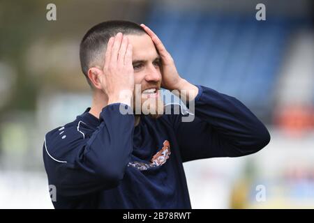 Sutton, Royaume-Uni. 14 mars 2020. Ryan Donaldson de Hartlepool United avant le match de la Ligue nationale de Vanarama entre Sutton United et Hartlepool United au Knights Community Stadium, Gander Green Lane, Sutton le samedi 14 mars 2020. (Crédit: Paul Paxford | MI News) SUTTON, ANGLETERRE - 14 MARS la photographie ne peut être utilisée qu'à des fins de rédaction de journaux et/ou de magazines, licence requise pour un usage commercial crédit: Mi News & Sport /Alay Live News Banque D'Images