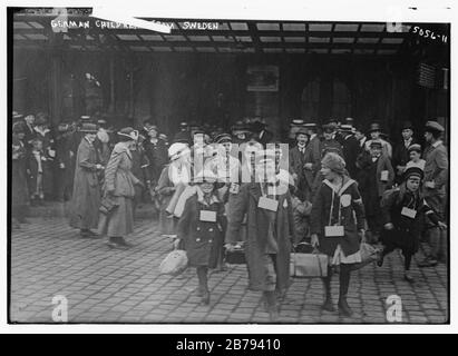 Enfants allemands de Suède Banque D'Images