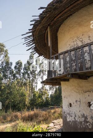 Vue extérieure du palais Menelik II au sommet du mont Entoto, région d'Addis-Abeba, Addis-Abeba, Ethiopie Banque D'Images