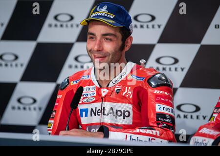 Italie, Italie. 01 janvier 2020. Pilote motogp italien, numéro 9, danilo petrucci, de l'équipe ducati pendant les pilotes MotoGP, Championnat du monde MotoGP en italie, Italie, 01 janvier 2020 crédit: Agence de photo indépendante/Alay Live News Banque D'Images