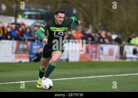 Sutton, Royaume-Uni. 14 mars 2020. Luke Molyneux, de Hartlepool United, lors du match de la Ligue nationale de Vanarama entre Sutton United et Hartlepool United au Knights Community Stadium, Gander Green Lane, Sutton, le samedi 14 mars 2020. (Crédit: Paul Paxford | MI News) SUTTON, ANGLETERRE - 14 MARS la photographie ne peut être utilisée qu'à des fins de rédaction de journaux et/ou de magazines, licence requise pour un usage commercial crédit: Mi News & Sport /Alay Live News Banque D'Images