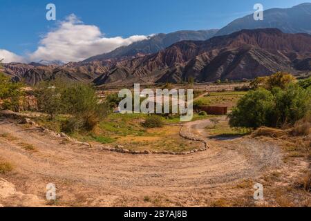 Grass for adobe Bricks, Otro Mundo, Quebrada de la Conchas, Conchas Valley, Quebrada Humahuaca, UNESCO World Heritage, NW Argentina, Amérique latine Banque D'Images