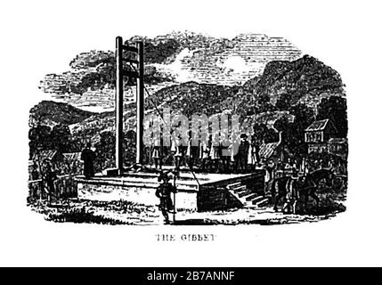 Gibbet De Halifax Crabtree. Banque D'Images