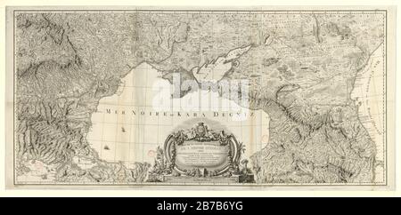 Giovanni Antonio Rizzi Zannoni. Carte de la partie septentrionale de l'empire otoman. 1774. Banque D'Images