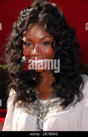 Brandy aux EESPY Awards 2006 - arrivées au Kodak Theatre à Hollywood, Californie. L'événement a eu lieu le mercredi 12 juillet 2006. Photo par: SBM / PictureLux Banque D'Images