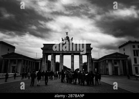 brandeburgh tor à berlin allemagne Banque D'Images