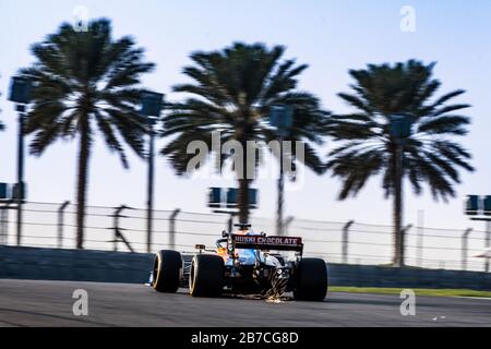 Emirats Arabes Unis/Abu Dhabi - 12/03/2019 - #4 Lando Norris (GBR, McLaren, MCL34) lors de l'essai post-saison au circuit Yas Marina Banque D'Images