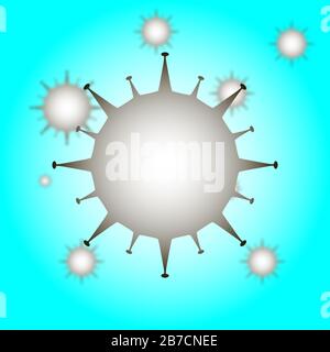 Un virus est un petit agent infectieux qui ne se réplique qu'à l'intérieur des cellules vivantes d'un organisme. Banque D'Images