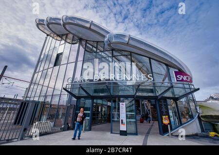 Gare de Rennes - Gare SNCF de Rennes, France, Europe Banque D'Images