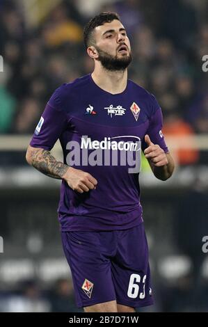 Firenze, Italie. 1 Jan 2020. Firenze, Italie, 01 Jan 2020, Patrick Cutrone (Fiorentina) pendant - - - crédit: LM/Matteo Papini crédit: Matteo Papini/LPS/ZUMA Wire/Alay Live News Banque D'Images