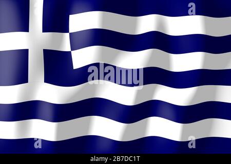 Grèce - drapeau Banque D'Images