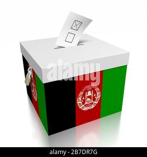 Vote en Afghanistan Banque D'Images