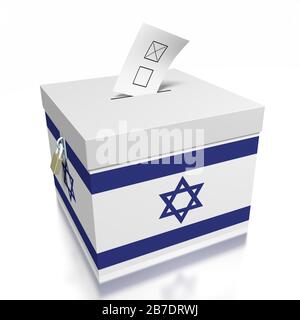 Vote en Israël Banque D'Images