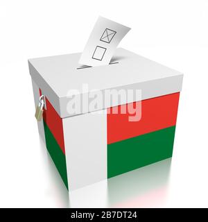 Vote à Madagascar Banque D'Images