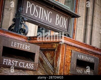 Vieilles boîtes postales Royal Mail à Oxford, Oxfordshire, Angleterre, Royaume-Uni, Grande-Bretagne, Banque D'Images