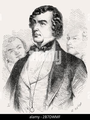 Benjamin Disraeli, comte de Beaconsfield, 1804 - 1881, un homme d'État britannique et romancier Banque D'Images