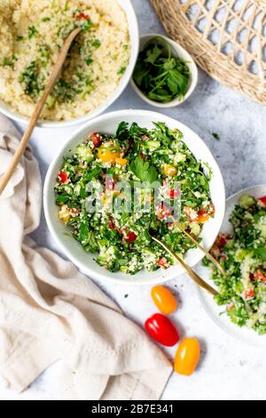 Salade de taboulé Banque D'Images
