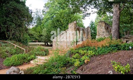 Ruines de l'abbaye d'Abingdon près de la Tamise à Abingdon Banque D'Images