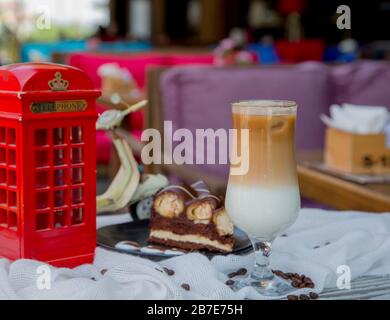 photo de stock d'art latte Banque D'Images