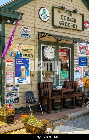 The Corner Grocery, 1806 Gerrardstown Road, Gerrardstown, Virginie occidentale Banque D'Images