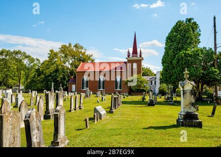 Grace Episcopal Church, 112 East Street, Middleway, Virginie occidentale Banque D'Images