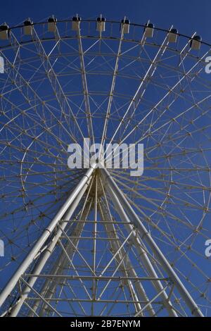 Détail de la roue ferris dans le port de Rio de Janeiro Banque D'Images