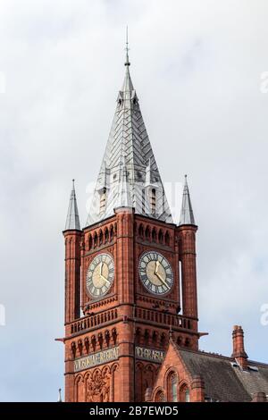 Victoria Gallery And Museum, Brownlow Hill, Liverpool. Bâtiment classé de grade II conçu par Alfred Waterhouse. Banque D'Images