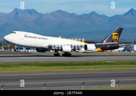 United Parcel Service, également connu sous le nom d'UPS, Boeing 747 N607UP Aircraft. Banque D'Images