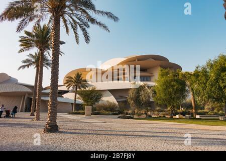 Le Musée national du Qatar à Doha. Un design futuriste et innovant basé sur disque par l'architecte Jean nouvel Banque D'Images