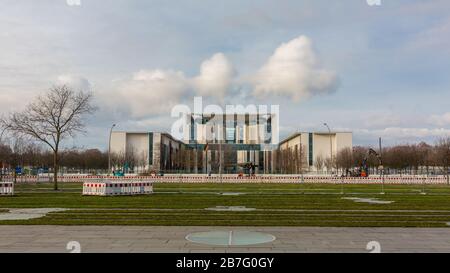Panorama du Bundeskanzleramt (chancellerie fédérale) - Berlin, Allemagne Banque D'Images