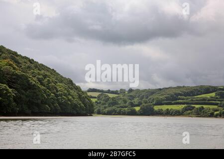 La rivière Truro depuis Malpas, Cornwall, Angleterre, Royaume-Uni Banque D'Images