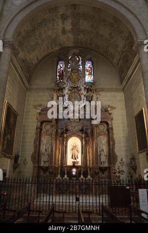 Chapelle Saint-Raphaël dans la cathédrale de Malaga, Malaga, Espagne Banque D'Images