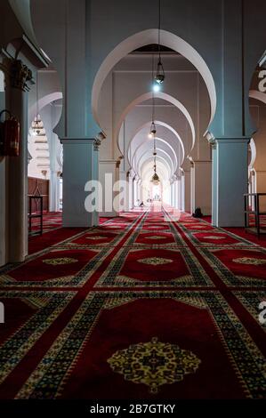 Intérieur de la Mosquée Koutoubia à Marrakech. Maroc Banque D'Images