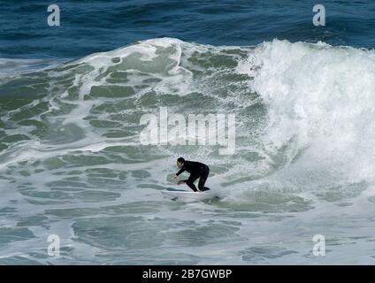 Surfez à Winkipop Banque D'Images