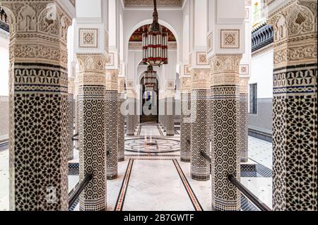 Intérieur de l'hôtel la Mamounia, Marrakech. Maroc Banque D'Images