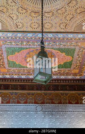 À l'intérieur du Palais Bahia, Marrakech. Maroc Banque D'Images