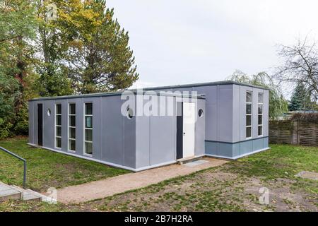 Maison en acier dans le domaine immobilier Bauhaus, Bauhaus, Dessau-Toerten, Dessau, Saxe-Anhalt, Allemagne Banque D'Images