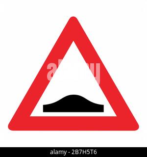 Bump traffic sign Illustration de Vecteur